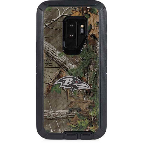 NFL Baltimore Ravens Realtree Xtra Green Camo Otterbox Defender Galaxy Skin